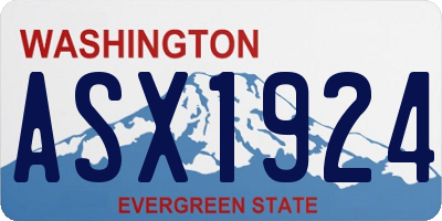 WA license plate ASX1924
