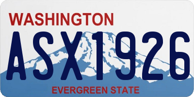 WA license plate ASX1926