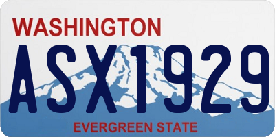 WA license plate ASX1929