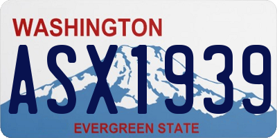 WA license plate ASX1939