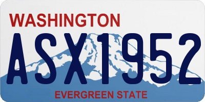WA license plate ASX1952