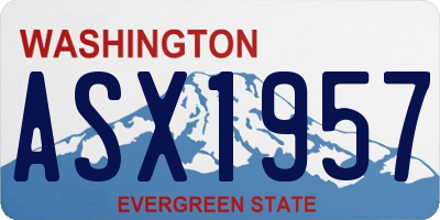 WA license plate ASX1957