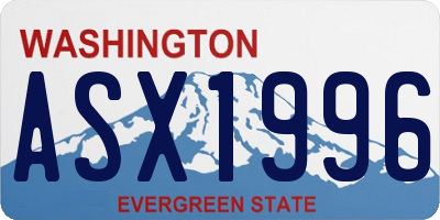 WA license plate ASX1996