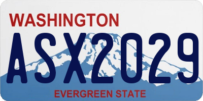 WA license plate ASX2029