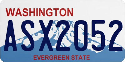 WA license plate ASX2052