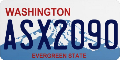 WA license plate ASX2090