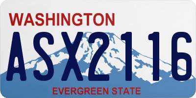 WA license plate ASX2116