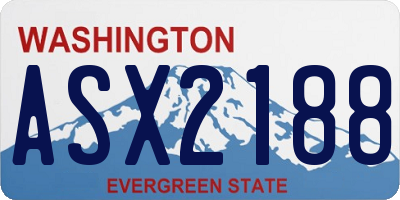 WA license plate ASX2188