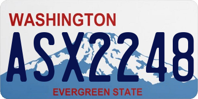 WA license plate ASX2248