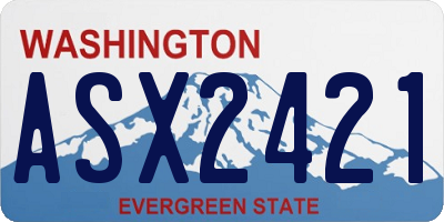 WA license plate ASX2421