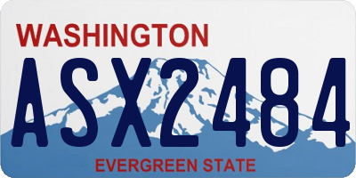 WA license plate ASX2484