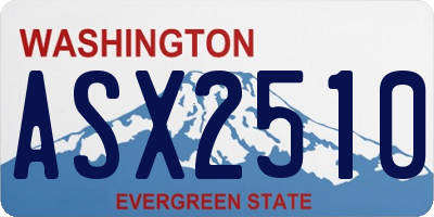 WA license plate ASX2510