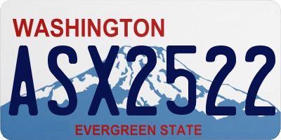 WA license plate ASX2522