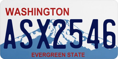 WA license plate ASX2546