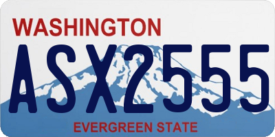 WA license plate ASX2555
