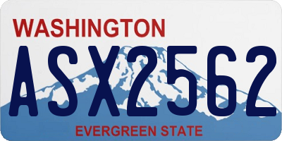 WA license plate ASX2562