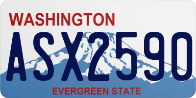 WA license plate ASX2590