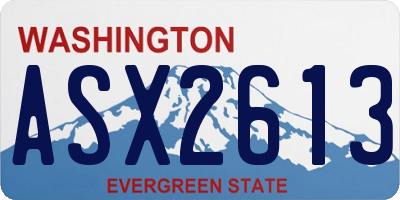 WA license plate ASX2613