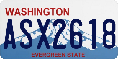 WA license plate ASX2618