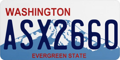 WA license plate ASX2660