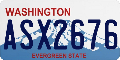 WA license plate ASX2676