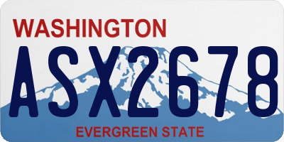 WA license plate ASX2678