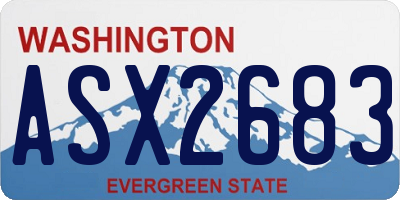WA license plate ASX2683