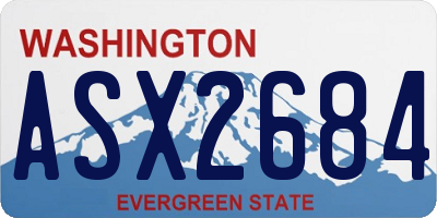 WA license plate ASX2684