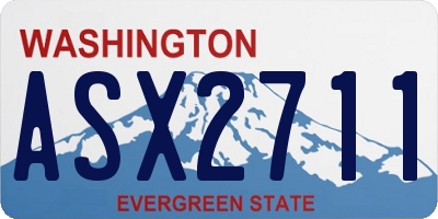 WA license plate ASX2711