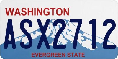 WA license plate ASX2712