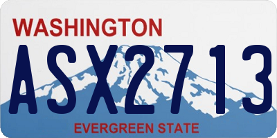 WA license plate ASX2713