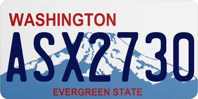 WA license plate ASX2730