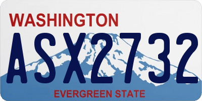 WA license plate ASX2732