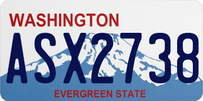 WA license plate ASX2738