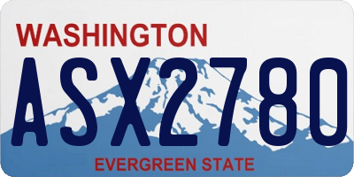WA license plate ASX2780