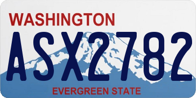 WA license plate ASX2782