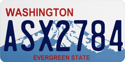 WA license plate ASX2784