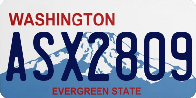 WA license plate ASX2809