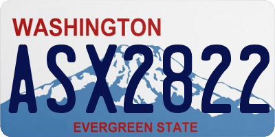 WA license plate ASX2822