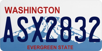 WA license plate ASX2832