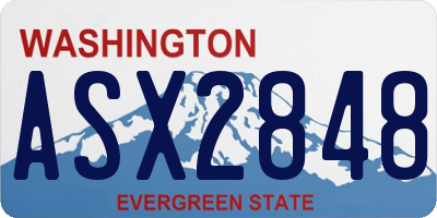 WA license plate ASX2848