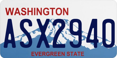 WA license plate ASX2940