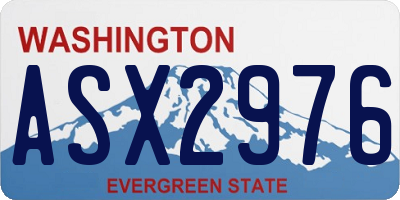 WA license plate ASX2976