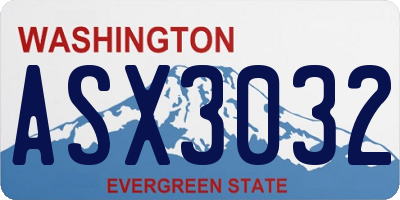 WA license plate ASX3032