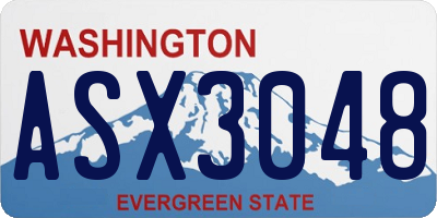 WA license plate ASX3048