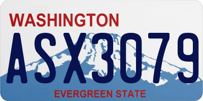 WA license plate ASX3079