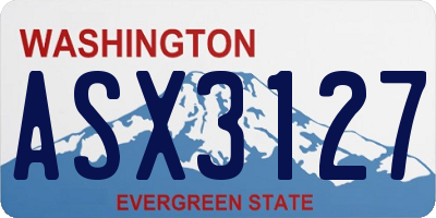 WA license plate ASX3127