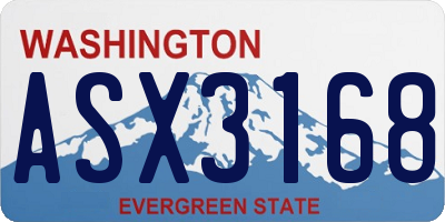 WA license plate ASX3168