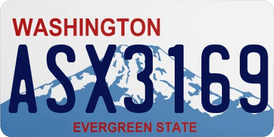 WA license plate ASX3169