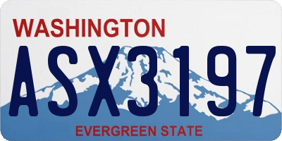 WA license plate ASX3197